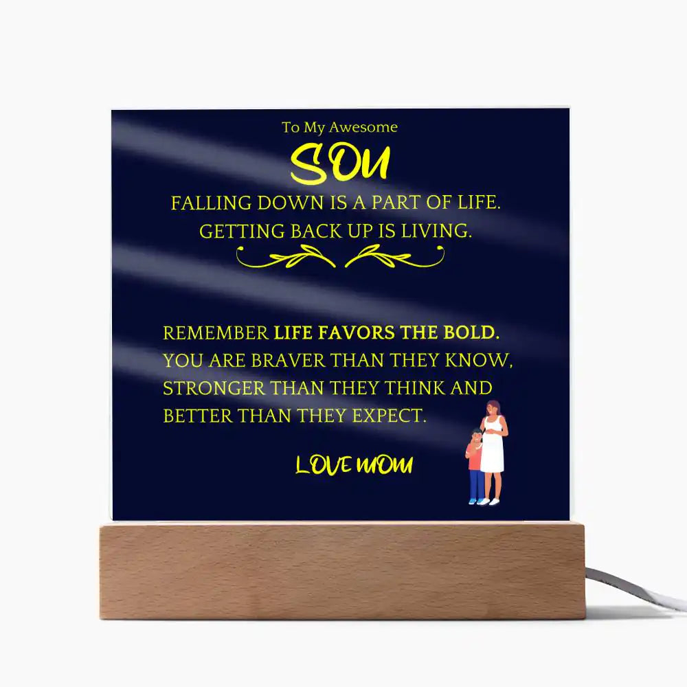 Better Than Expected Acrylic Plaque Gift For Son Gift for 708 - Home & Garden > Decor > Decorative Plaques | Gifting2Go