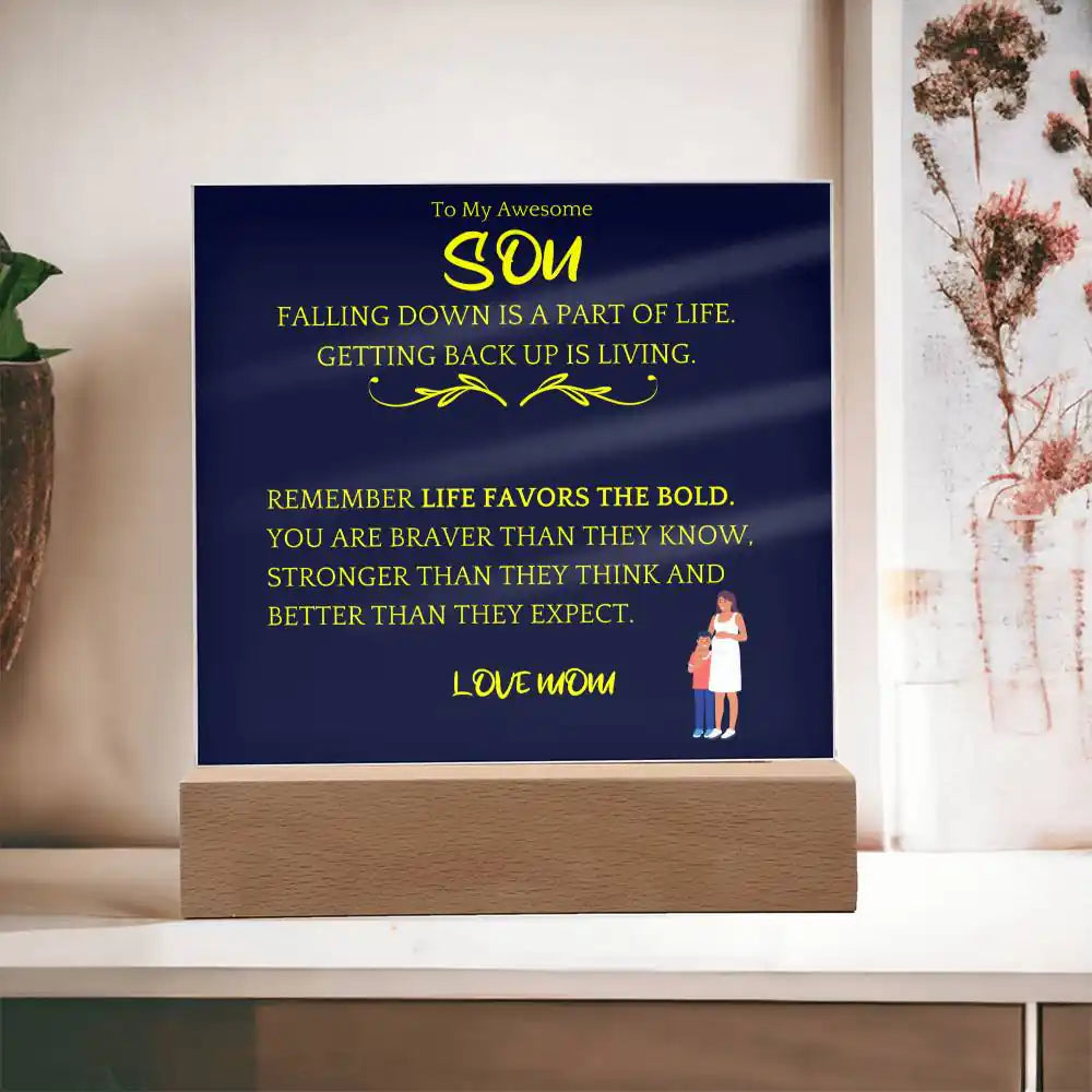 Better Than Expected Acrylic Plaque Gift For Son Gift for 708 - Home & Garden > Decor > Decorative Plaques | Gifting2Go