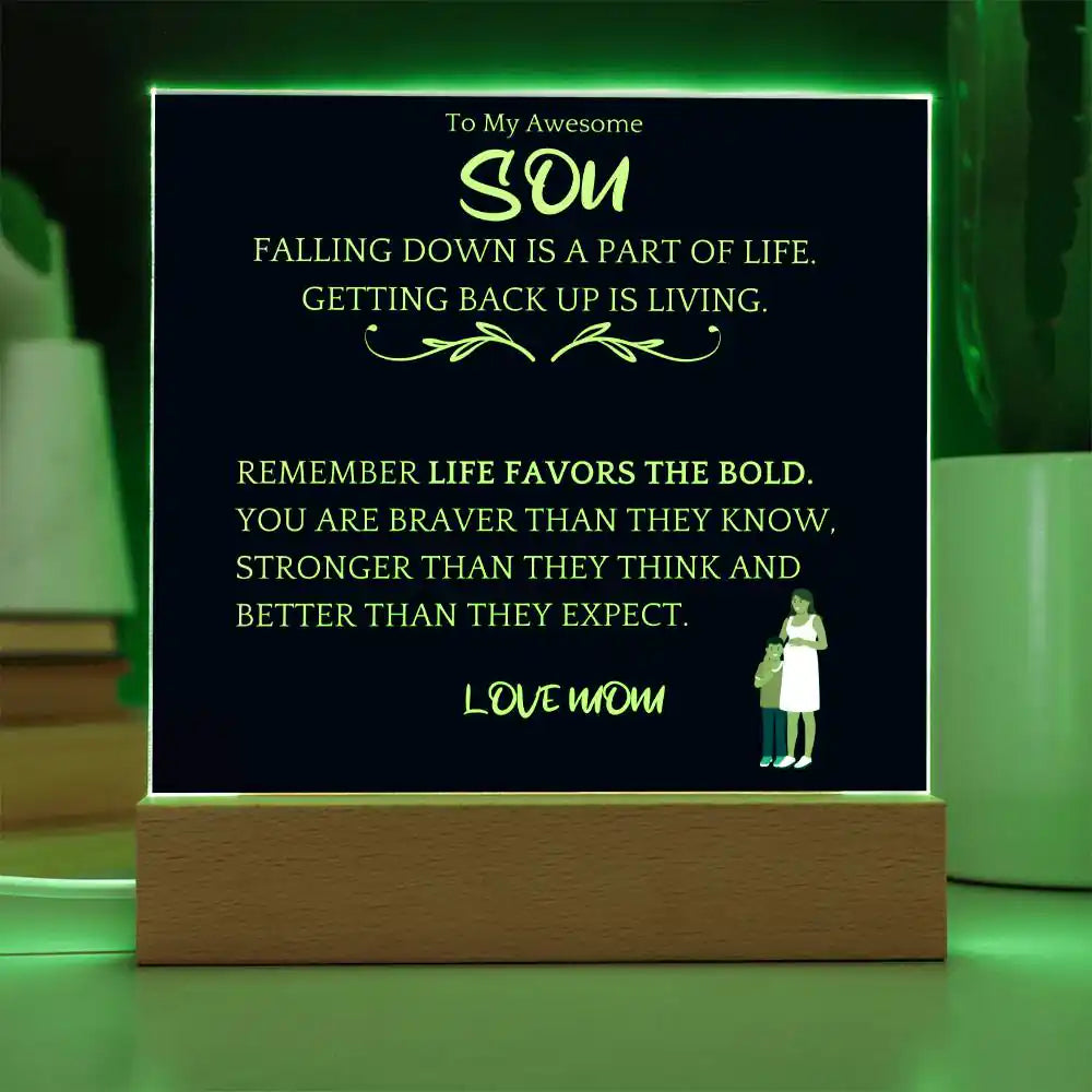 Better Than Expected Acrylic Plaque Gift For Son Gift for 708 - Home & Garden > Decor > Decorative Plaques | Gifting2Go