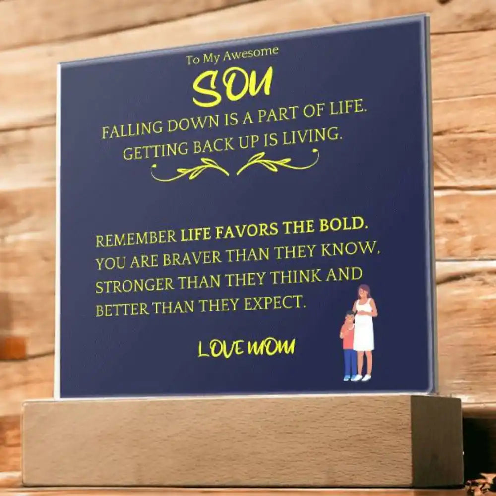 Better Than Expected Acrylic Plaque Gift For Son gifting2go-com.myshopify.com