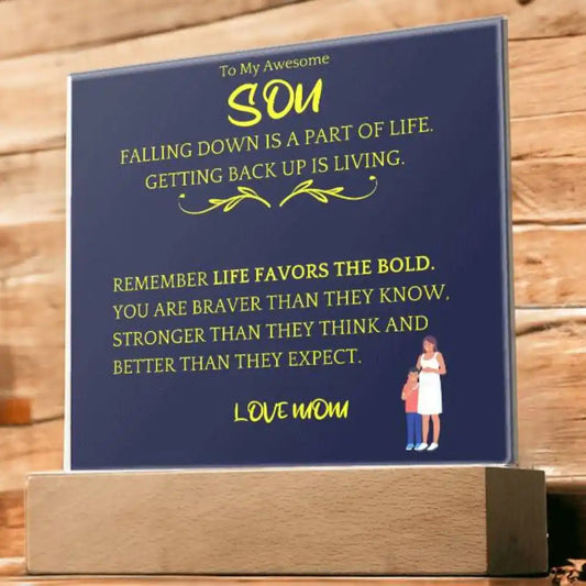 Better Than Expected Acrylic Plaque Gift For Son gifting2go-com.myshopify.com