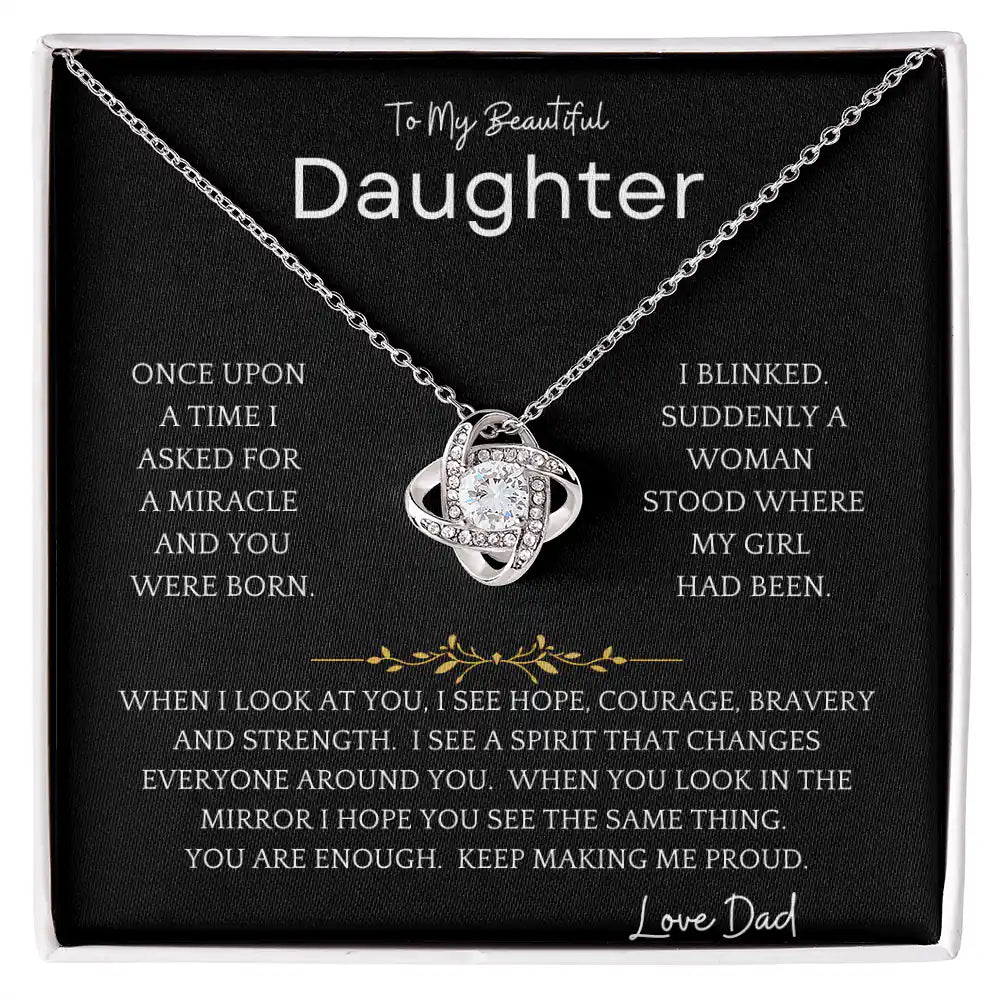 Blinked Daughter Necklace Gift for Jewelry | Gifting2Go