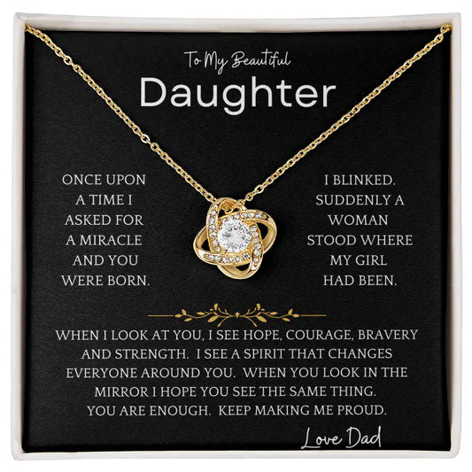 Blinked Daughter Necklace Gift for Jewelry | Gifting2Go