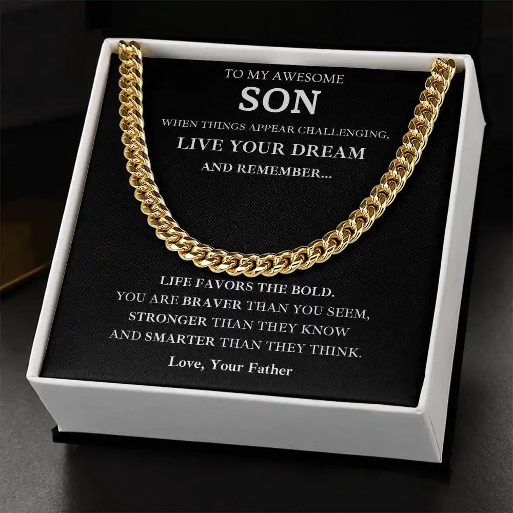 Bold, Brave, Strong Son Gift Gift for Jewelry | Gifting2Go