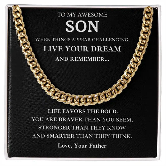 Bold, Brave, Strong Son Gift Gift for Jewelry | Gifting2Go