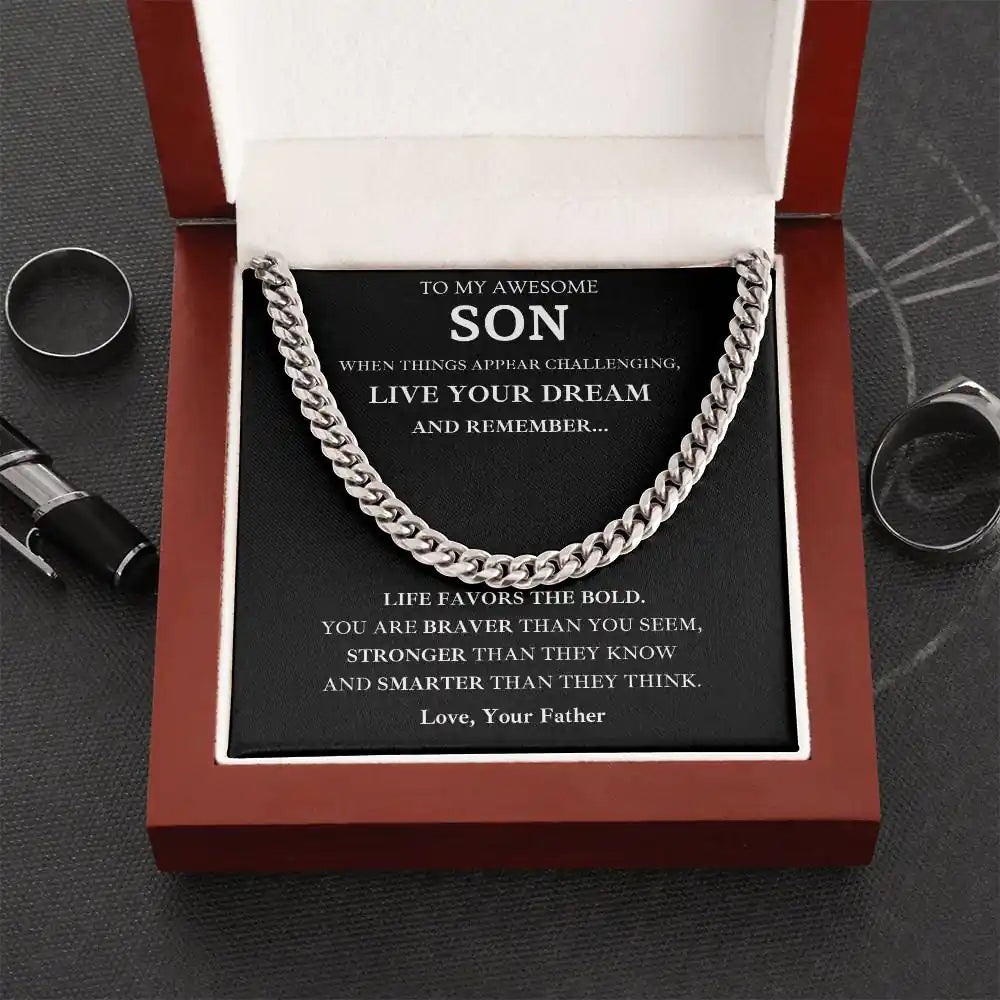 Bold, Brave, Strong Son Gift Gift for Jewelry | Gifting2Go