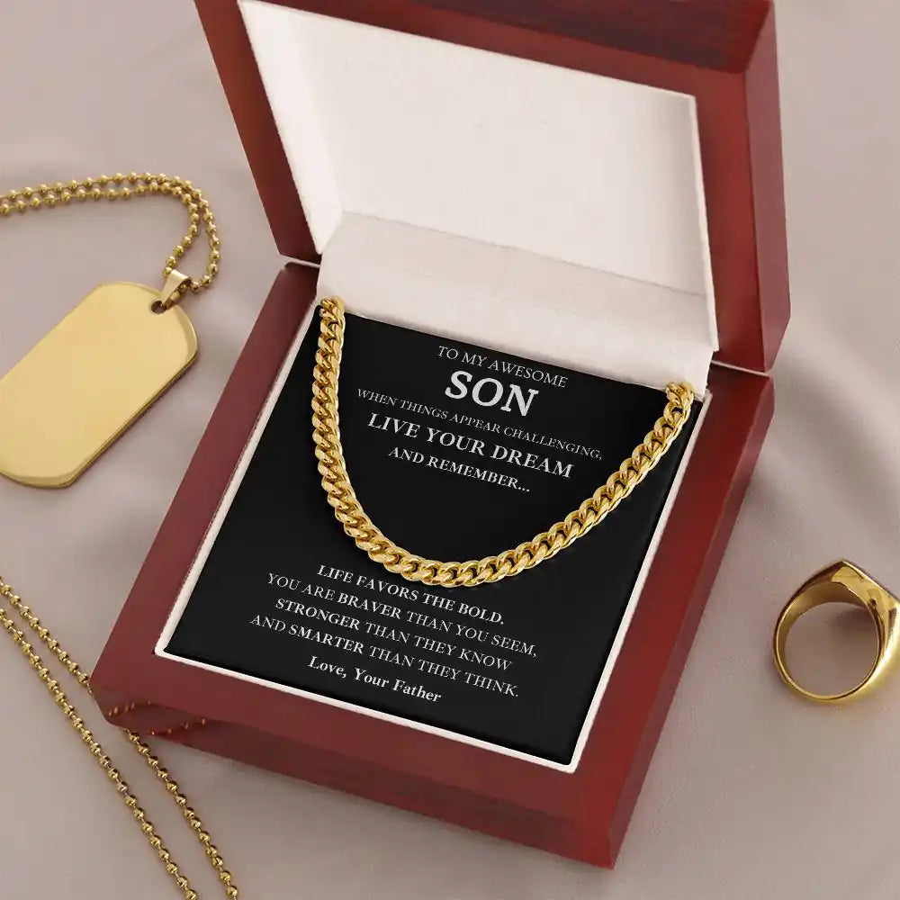 Bold, Brave, Strong Son Gift Gift for Jewelry | Gifting2Go
