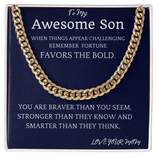 Bold Fortune Cuban Chain Gift For Son Gift for Jewelry | Gifting2Go