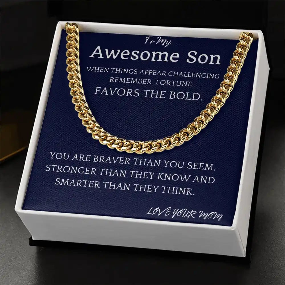 Bold Fortune Cuban Chain Gift For Son Gift for Jewelry | Gifting2Go