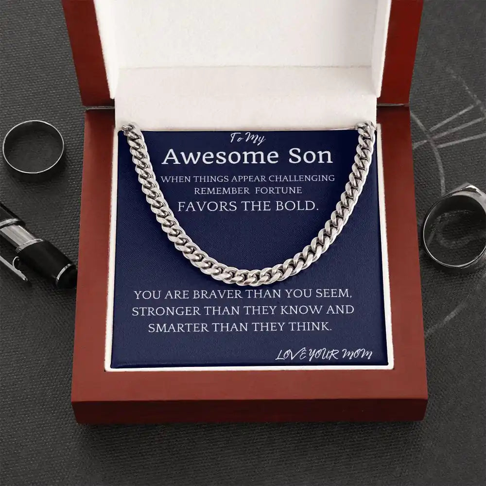 Bold Fortune Cuban Chain Gift For Son Gift for Jewelry | Gifting2Go