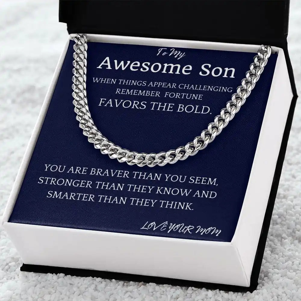 Bold Fortune Cuban Chain Gift For Son Gift for Jewelry | Gifting2Go