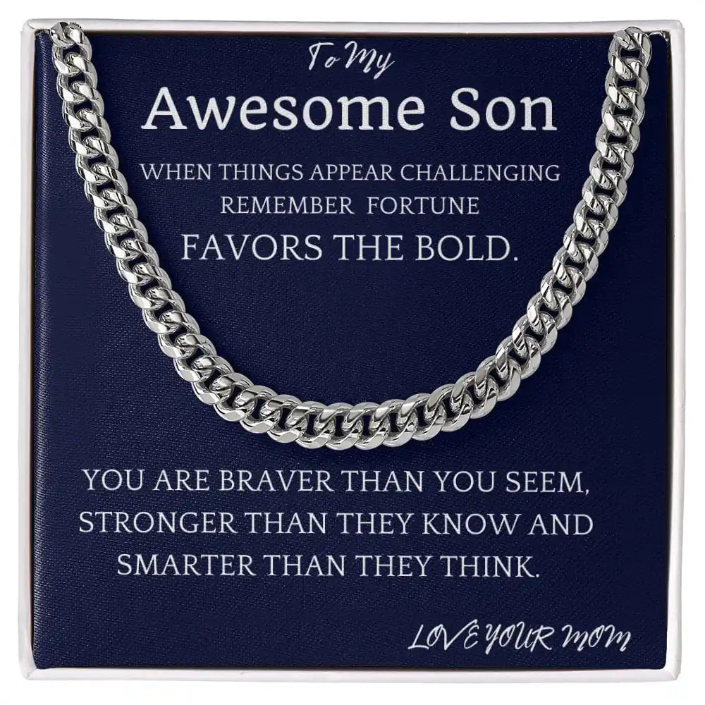 Bold Fortune Cuban Chain Gift For Son Gift for Jewelry | Gifting2Go