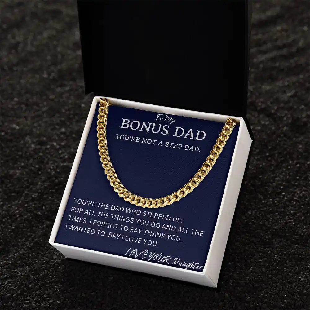 Bonus Dad Cuban Chain Gift For Men Gift for Jewelry | Gifting2Go