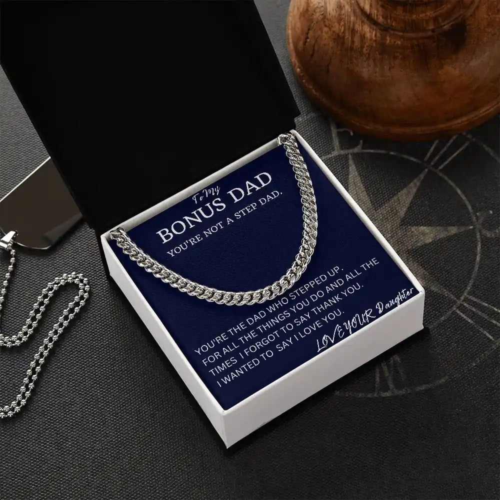Bonus Dad Cuban Chain Gift For Men Gift for Jewelry | Gifting2Go