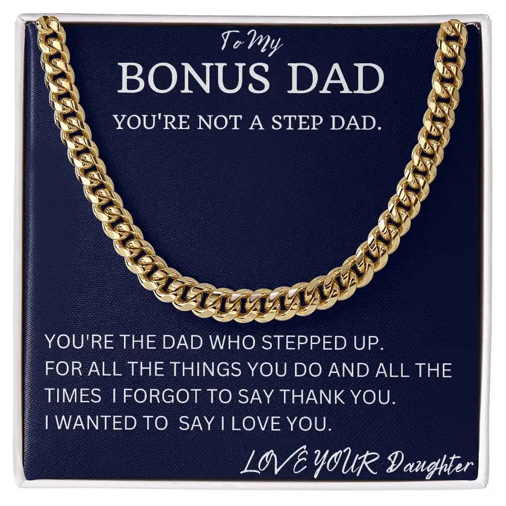 Bonus Dad Cuban Chain Gift For Men Gift for Jewelry | Gifting2Go