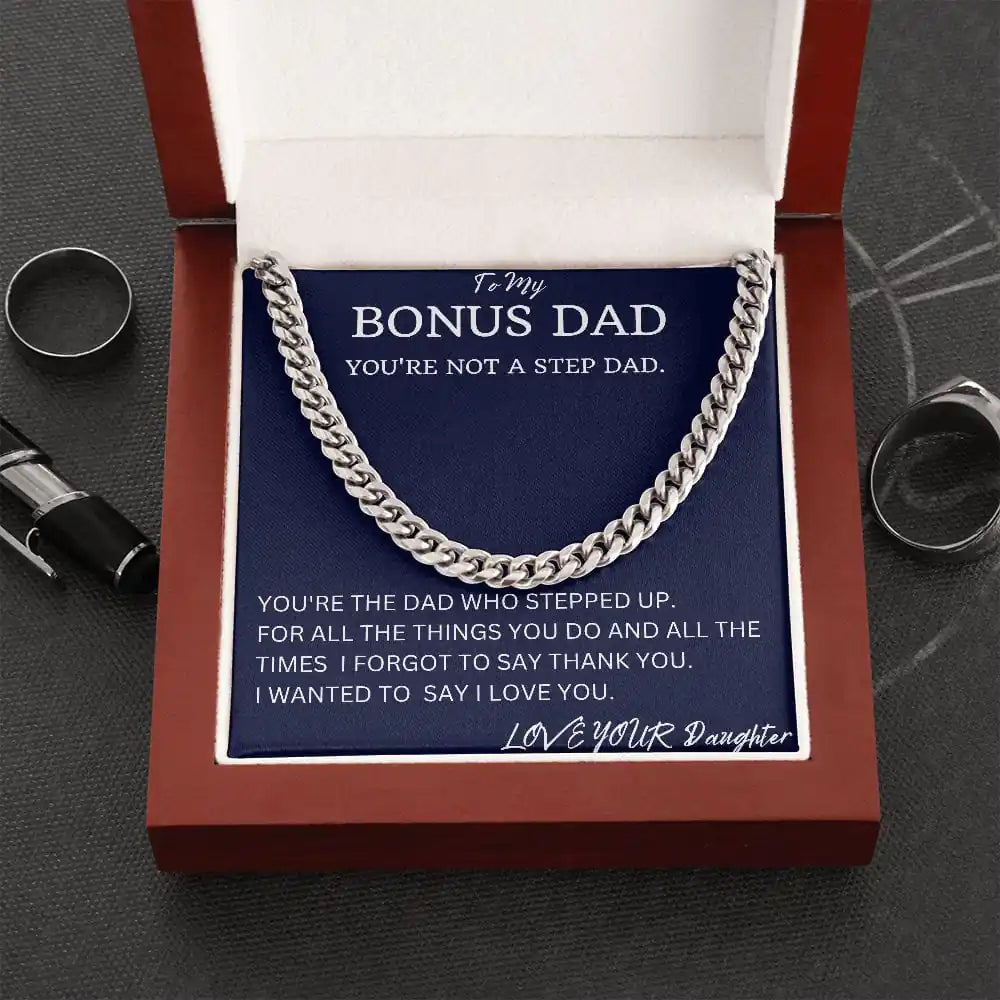Bonus Dad Cuban Chain Gift For Men Gift for Jewelry | Gifting2Go