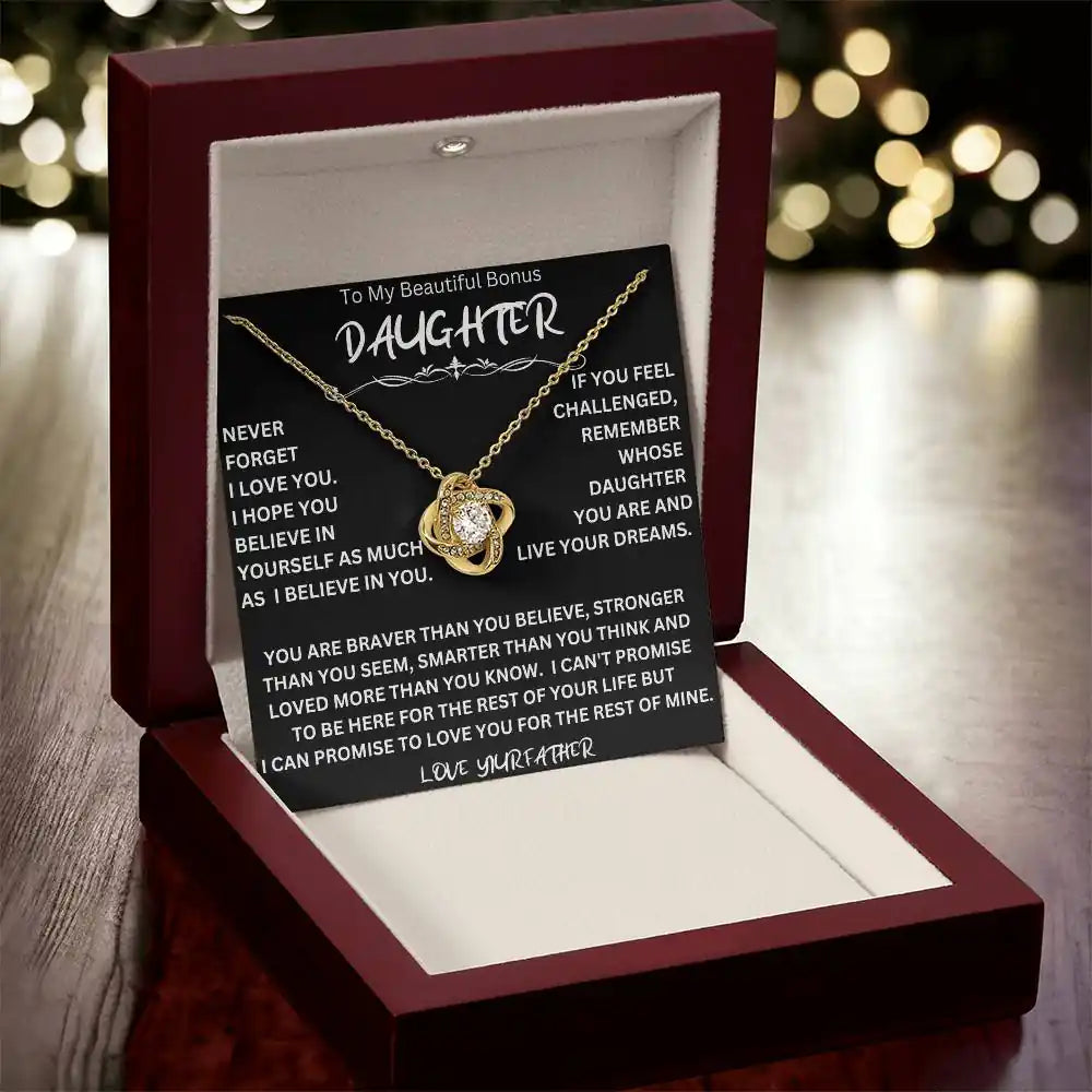 Bonus Daughter Necklace Father Gift for Jewelry | Gifting2Go