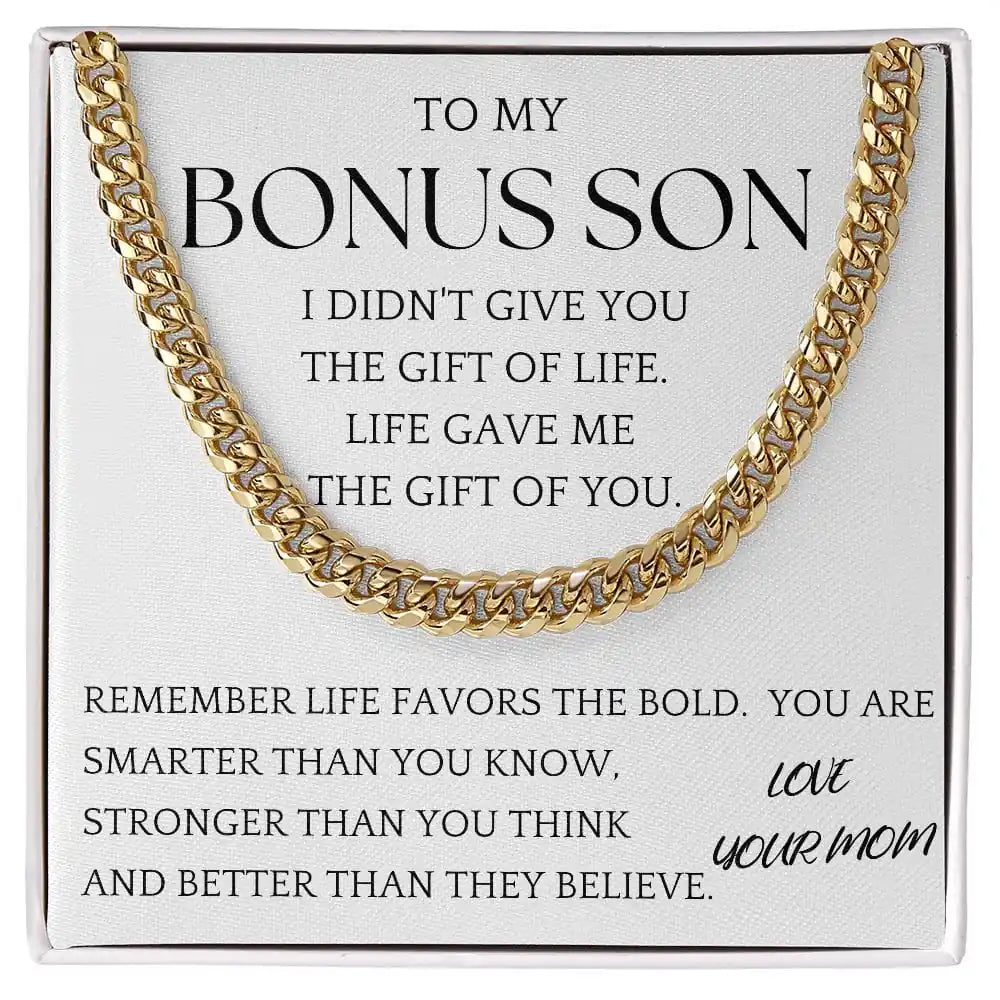 Bonus Son Chain Jewelry Gift For Son From Mom Gift for Jewelry | Gifting2Go