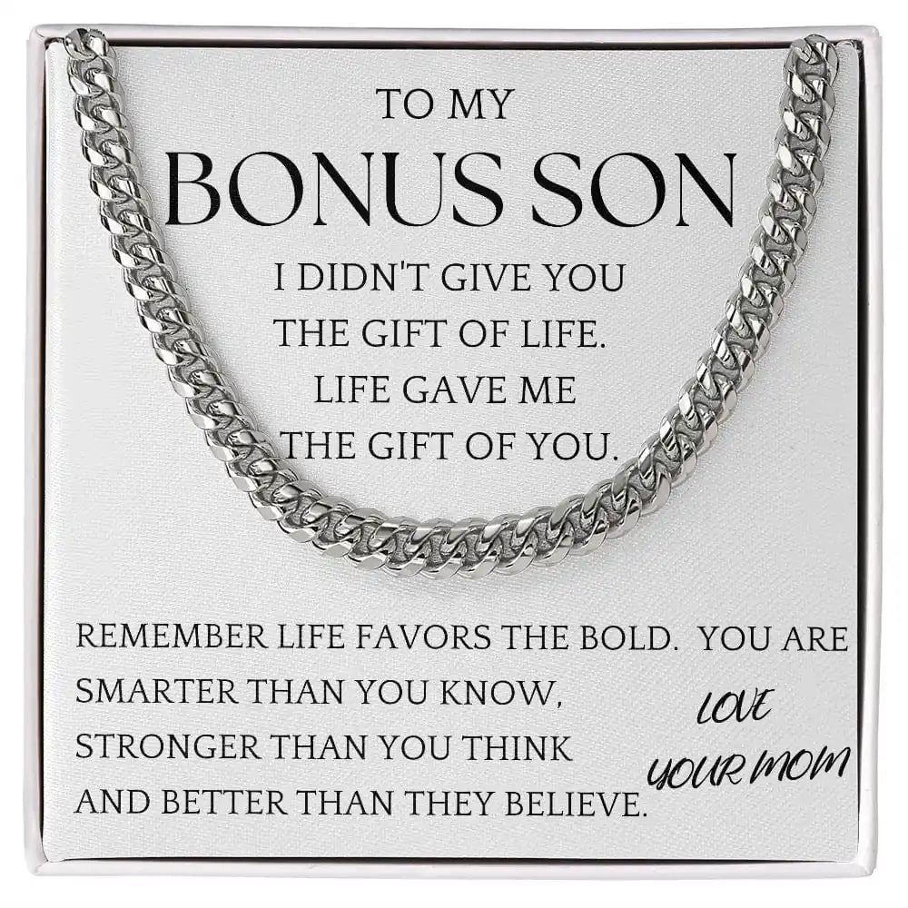Bonus Son Chain Jewelry Gift For Son From Mom Gift for Jewelry | Gifting2Go