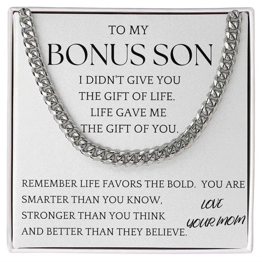 Bonus Son Chain Jewelry Gift For Son From Mom Gift for Jewelry | Gifting2Go