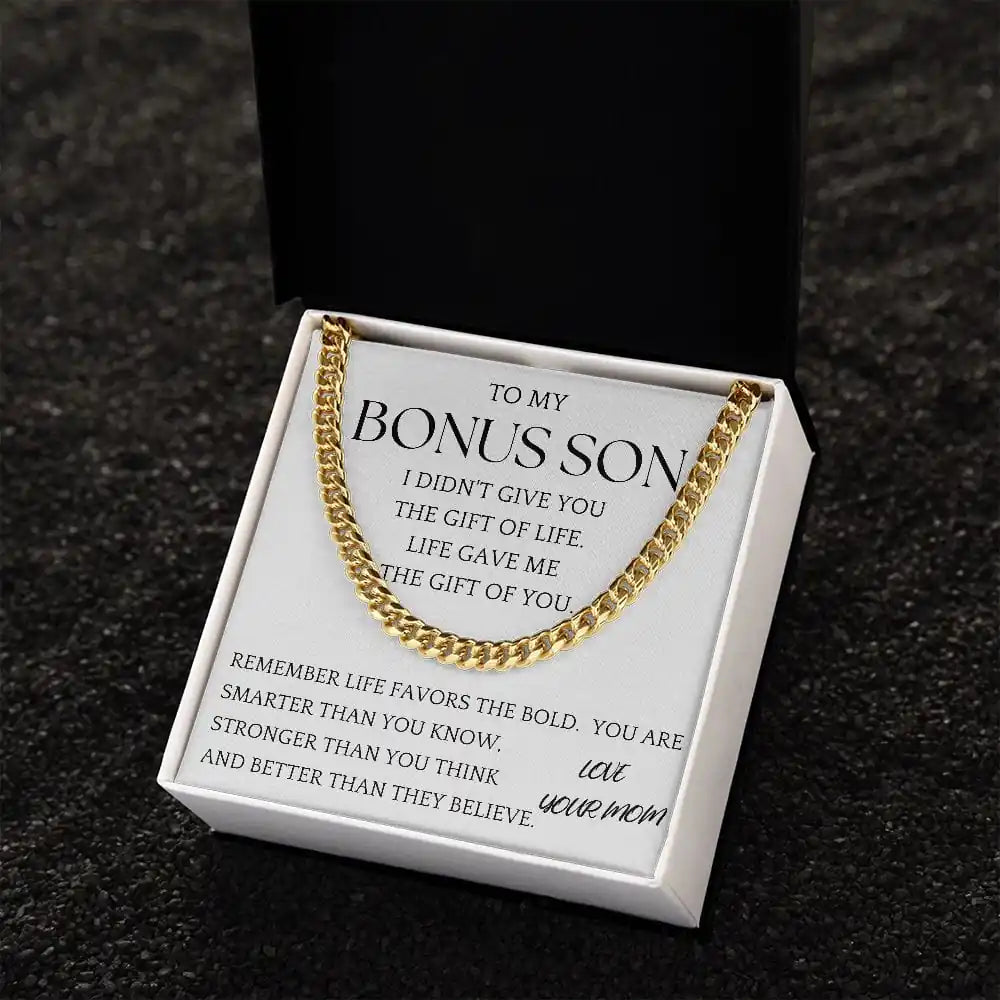Bonus Son Chain Jewelry Gift For Son From Mom Gift for Jewelry | Gifting2Go