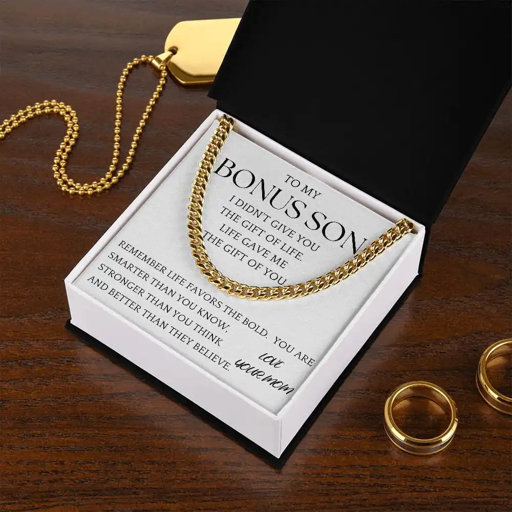 Bonus Son Chain Jewelry Gift For Son From Mom Gift for Jewelry | Gifting2Go