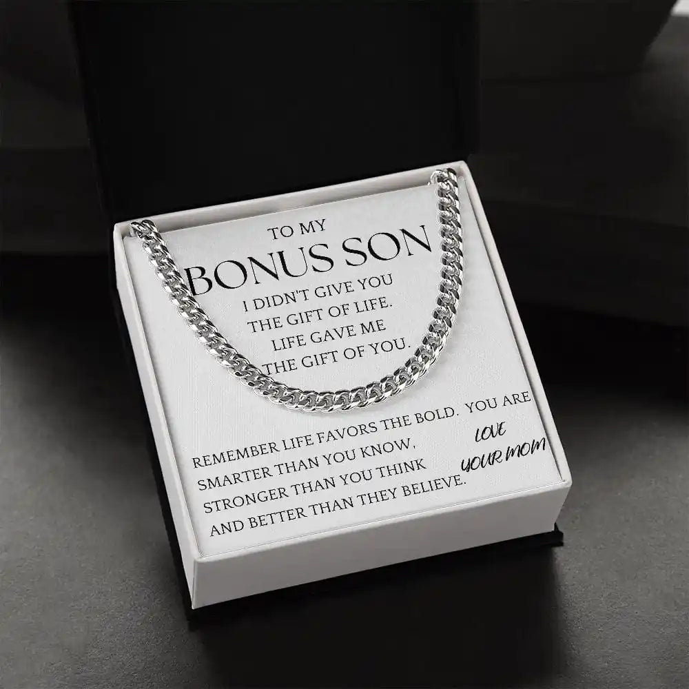 Bonus Son Chain Jewelry Gift For Son From Mom Gift for Jewelry | Gifting2Go