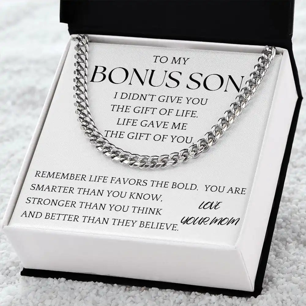 Bonus Son Chain Jewelry Gift For Son From Mom Gift for Jewelry | Gifting2Go