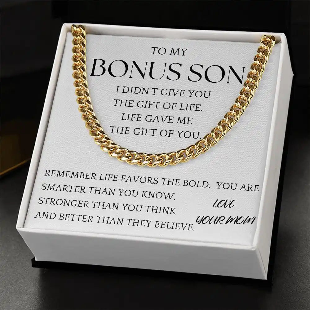 Bonus Son Chain Jewelry Gift For Son From Mom Gift for Jewelry | Gifting2Go