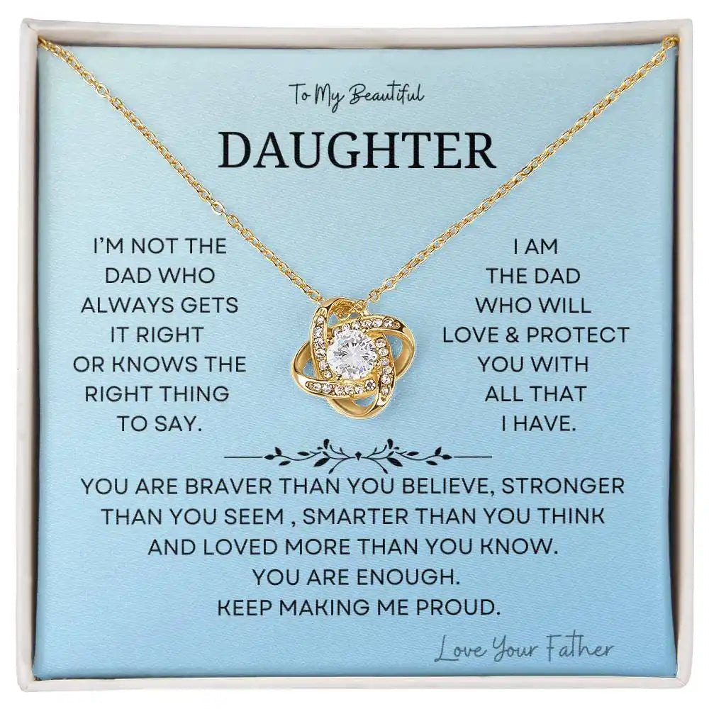 Brave Belief Daughter Necklace Gift for Jewelry | Gifting2Go
