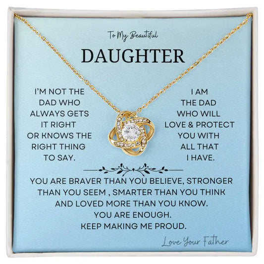Brave Belief Daughter Necklace Gift for Jewelry | Gifting2Go