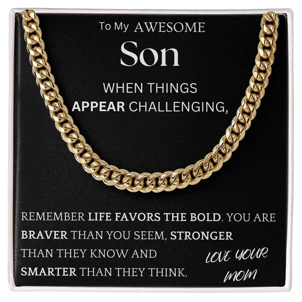 Braver Stronger Chain Jewelry Gift For Son Gift for Jewelry | Gifting2Go