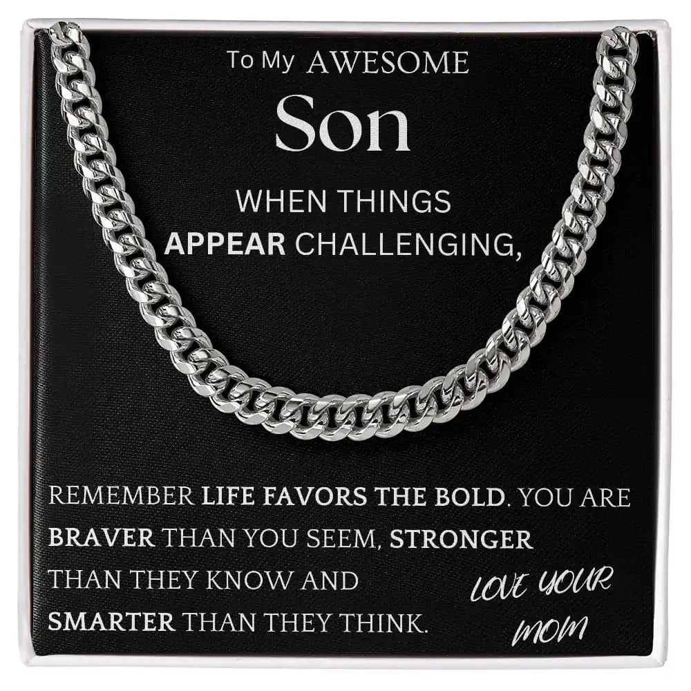 Braver Stronger Chain Jewelry Gift For Son Gift for Jewelry | Gifting2Go