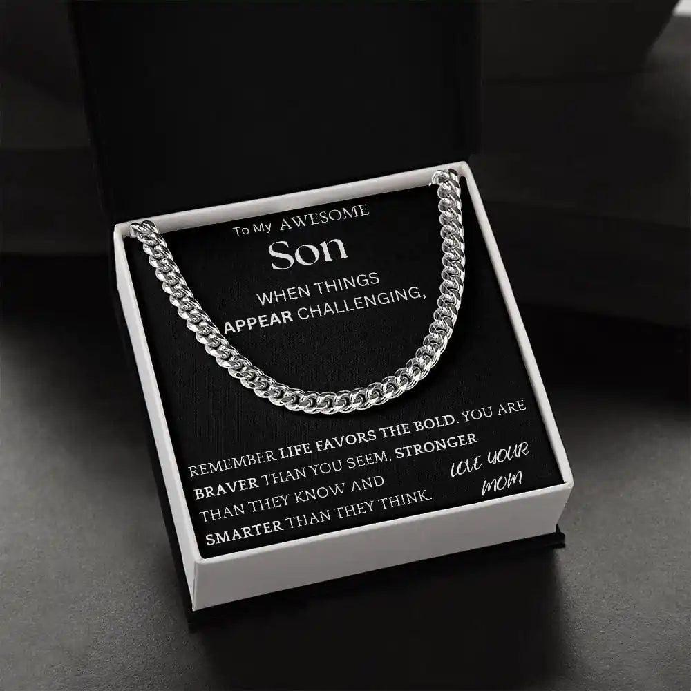 Braver Stronger Chain Jewelry Gift For Son Gift for Jewelry | Gifting2Go