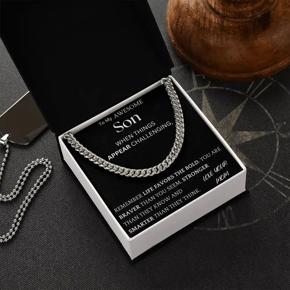 Braver Stronger Chain Jewelry Gift For Son Gift for Jewelry | Gifting2Go
