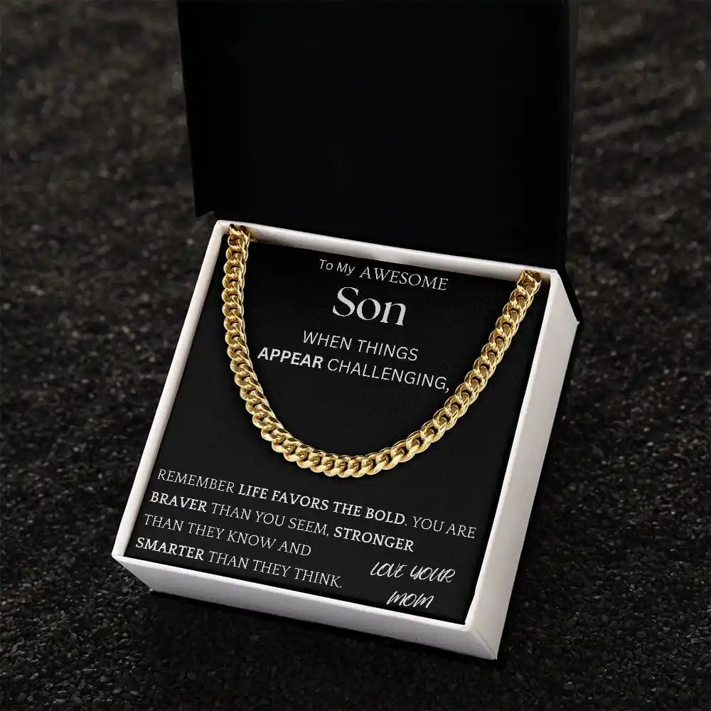Braver Stronger Chain Jewelry Gift For Son Gift for Jewelry | Gifting2Go