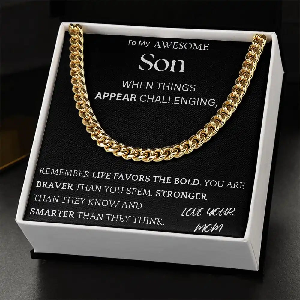 Braver Stronger Chain Jewelry Gift For Son Gift for Jewelry | Gifting2Go