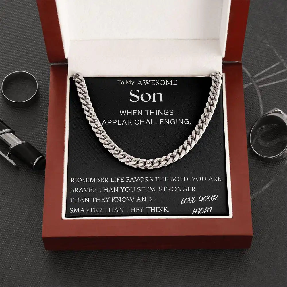 Braver Than You Seem Chain Jewelry Gift For Son Gift for Jewelry | Gifting2Go