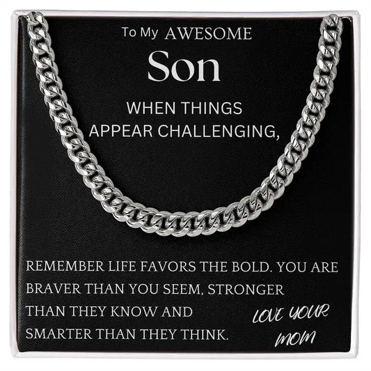 Braver Than You Seem Chain Jewelry Gift For Son Gift for Jewelry | Gifting2Go
