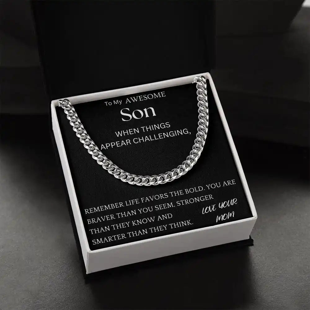 Braver Than You Seem Chain Jewelry Gift For Son Gift for Jewelry | Gifting2Go