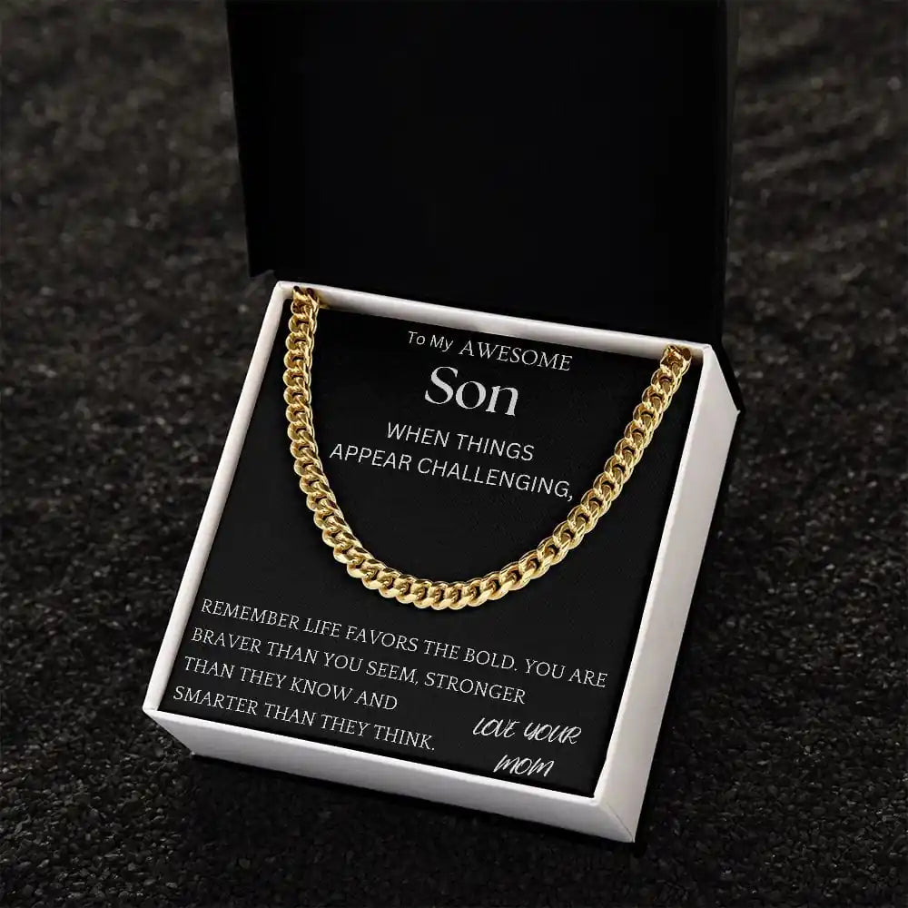 Braver Than You Seem Chain Jewelry Gift For Son Gift for Jewelry | Gifting2Go