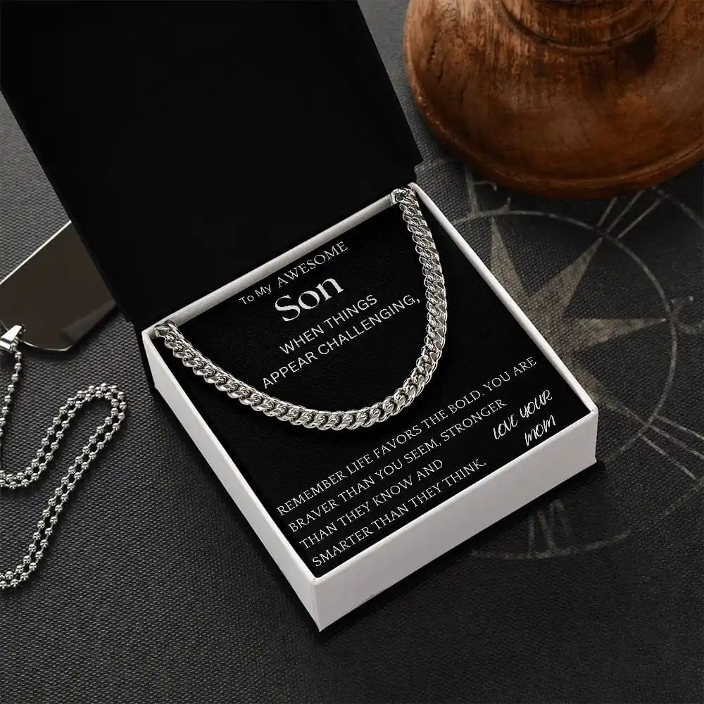 Braver Than You Seem Chain Jewelry Gift For Son Gift for Jewelry | Gifting2Go