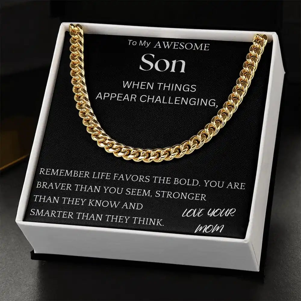 Braver Than You Seem Chain Jewelry Gift For Son Gift for Jewelry | Gifting2Go