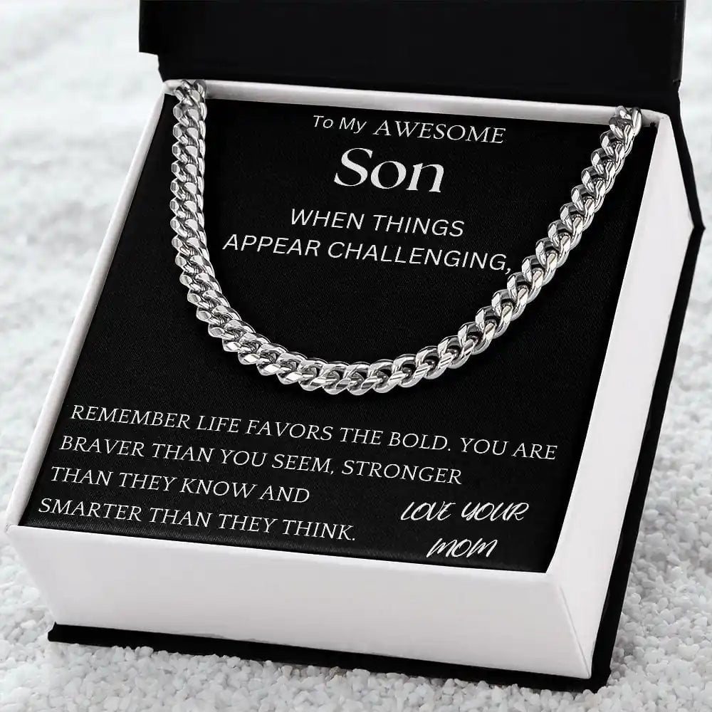 Braver Than You Seem Chain Jewelry Gift For Son Gift for Jewelry | Gifting2Go
