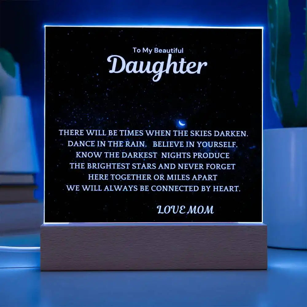 Brightest Stars Gift For Daughter Acrylic Plaque Gift for 708 - Home & Garden > Decor > Decorative Plaques | Gifting2Go