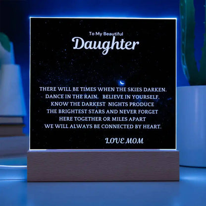 Brightest Stars Gift For Daughter Acrylic Plaque Gift for 708 - Home & Garden > Decor > Decorative Plaques | Gifting2Go