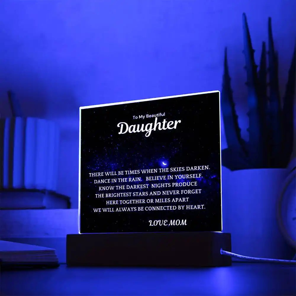 Brightest Stars Gift For Daughter Acrylic Plaque Gift for 708 - Home & Garden > Decor > Decorative Plaques | Gifting2Go