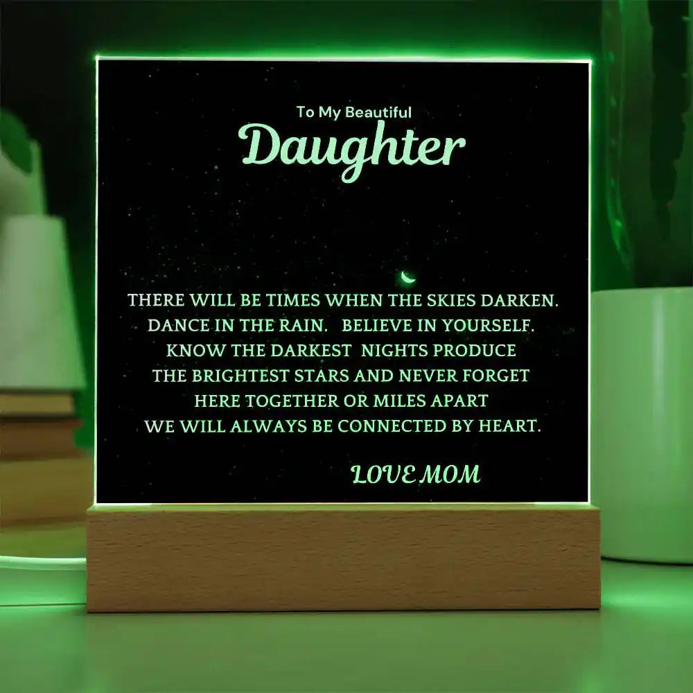 Brightest Stars Gift For Daughter Acrylic Plaque Gift for 708 - Home & Garden > Decor > Decorative Plaques | Gifting2Go