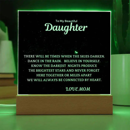 Brightest Stars Gift For Daughter Acrylic Plaque Gift for 708 - Home & Garden > Decor > Decorative Plaques | Gifting2Go