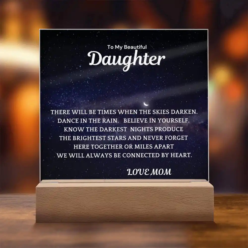 Brightest Stars Gift For Daughter Acrylic Plaque Gift for 708 - Home & Garden > Decor > Decorative Plaques | Gifting2Go